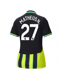 Billige Manchester City Matheus Nunes #27 Bortedrakt Dame 2024-25 Kortermet